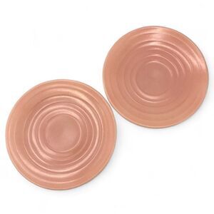 Vintage Hazel Atlas Pastel Pink Moderntone Platonite SAUCERS ONLY (2)